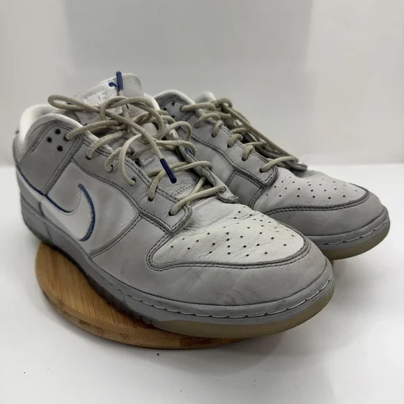 Nike Dunk Low Shoes Mens Size 11 Gray Leather Low Top Sneakers DX3722-001 - Picture 1 of 10